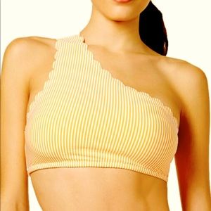 Jessica Simpson Cotton Candy One Shoulder Swim Top